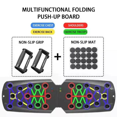 28 In 1 Color Coded Push Up Board for Effective Strength Training at Home - Lumo