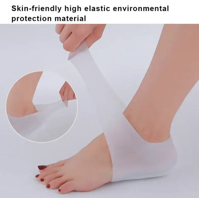 Skin-friendly high elastic silicone insoles, ideal for enhancing comfort and discreet height in shoes.