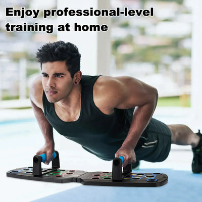 28 In 1 Color Coded Push Up Board for Effective Strength Training at Home - Lumo