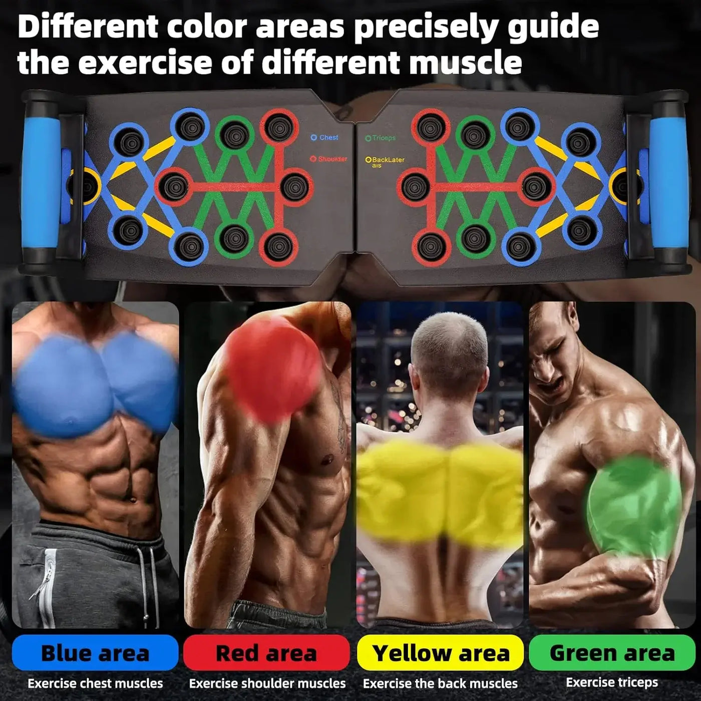 28 In 1 Color Coded Push Up Board for Effective Strength Training at Home - Lumo