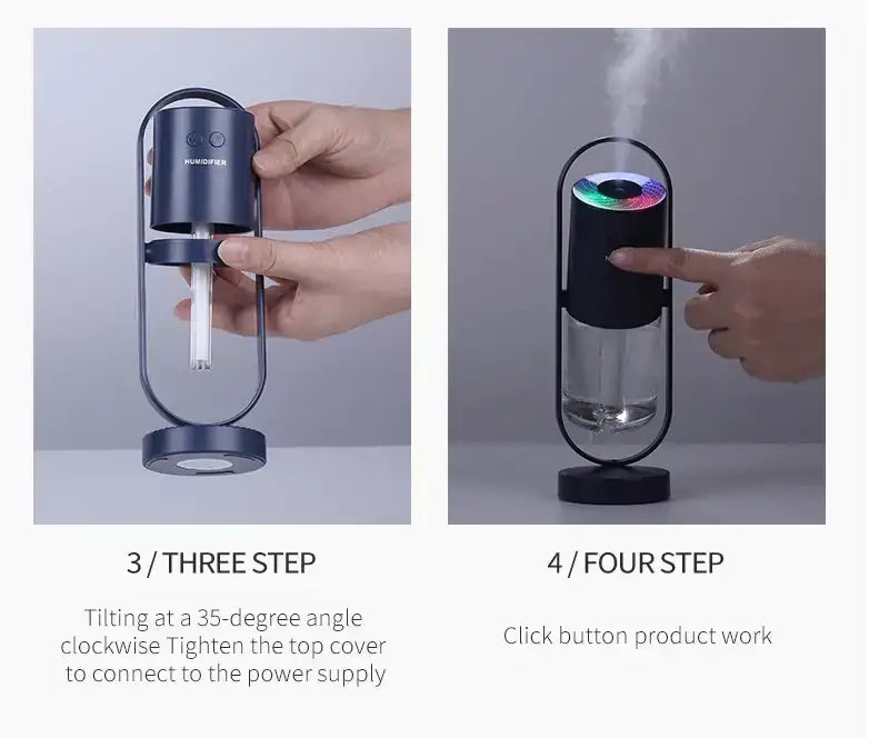 UltraMist Mini USB Humidifier and Night Light - Lumo