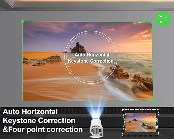 4K HD Portable Mini Projector With WiFi Bluetooth And Smart Android - Lumo