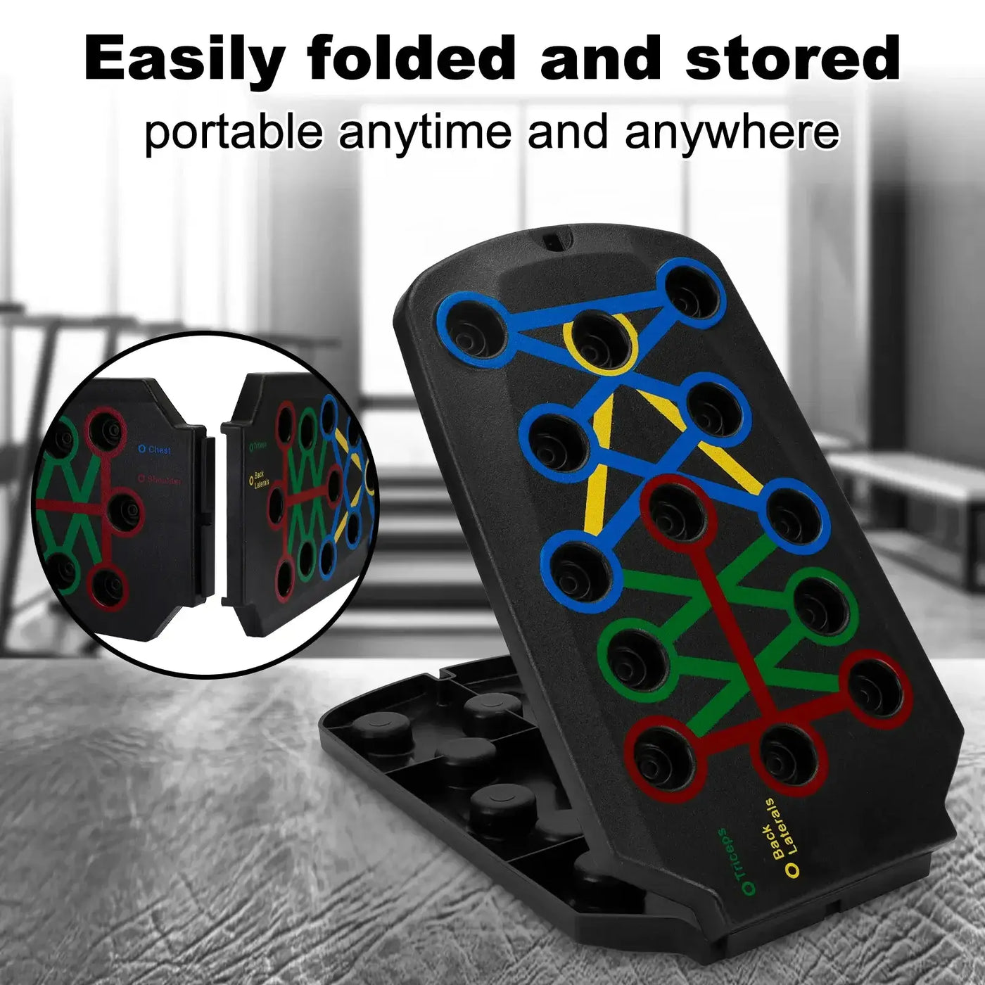 28 In 1 Color Coded Push Up Board for Effective Strength Training at Home - Lumo