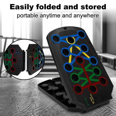 28 In 1 Color Coded Push Up Board for Effective Strength Training at Home - Lumo