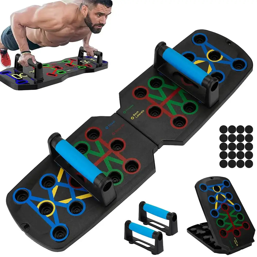 28 In 1 Color Coded Push Up Board for Effective Strength Training at Home - Lumo