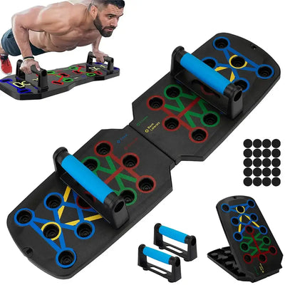 28 In 1 Color Coded Push Up Board for Effective Strength Training at Home - Lumo