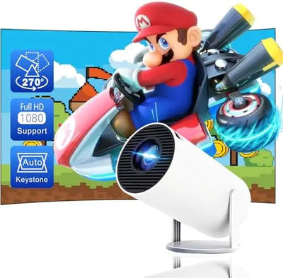 4K HD Portable Mini Projector With WiFi Bluetooth And Smart Android - Lumo