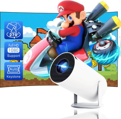 4K HD Portable Mini Projector With WiFi Bluetooth And Smart Android - Lumo